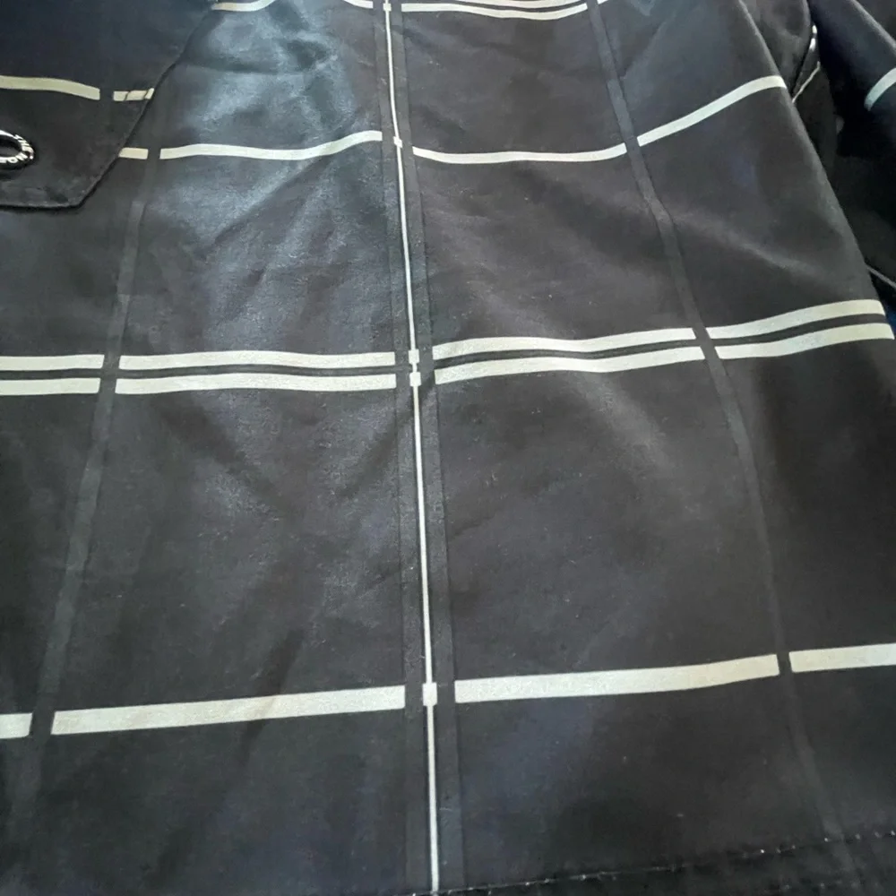 The North Face Mens Swim Trunks‎ Black White Plaid Drawstring Size 38